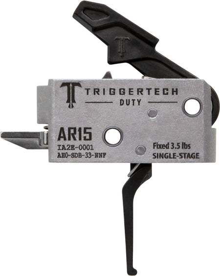 TriggerTech Duty Single-Stage Flat AR-15 Trigger, 3.50 lb Draw Weight