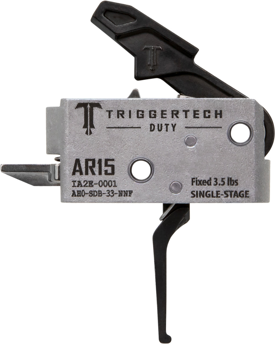 TriggerTech Duty Single-Stage Flat AR-15 Trigger, 3.50 lb Draw Weight