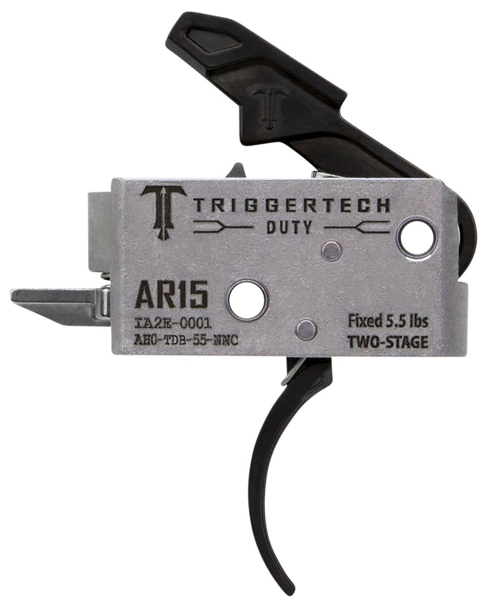 TriggerTech Duty Mil-Spec Two-Stage Curved AR-15 Trigger, 5.5 lb Draw Weight