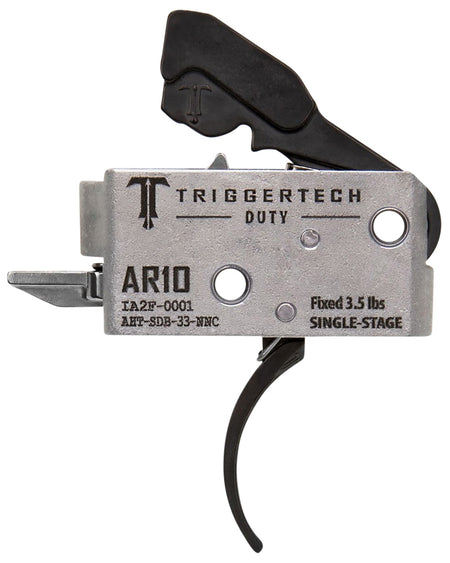 TriggerTech Duty Single-Stage Curved AR-10 Trigger, 3.50 lb Draw Weight