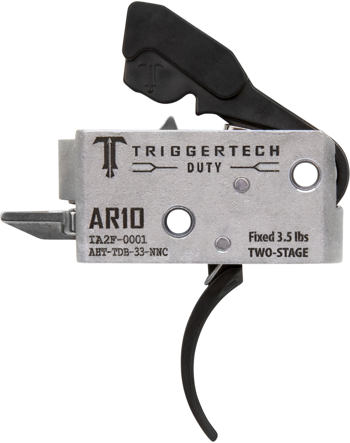 TriggerTech AR-10 Duty Curved Trigger Two-Stage 3.5 lbs Draw Weight