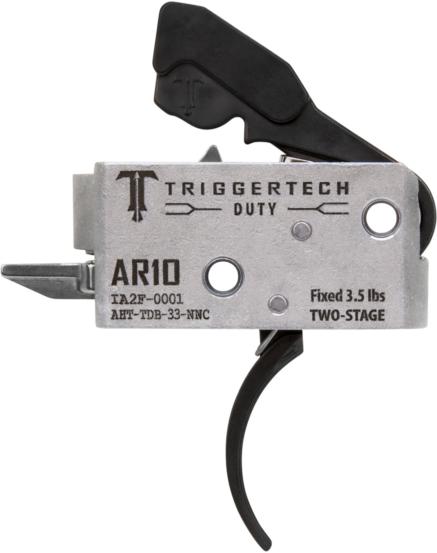 TriggerTech AR-10 Duty Curved Trigger Two-Stage 3.5 lbs Draw Weight