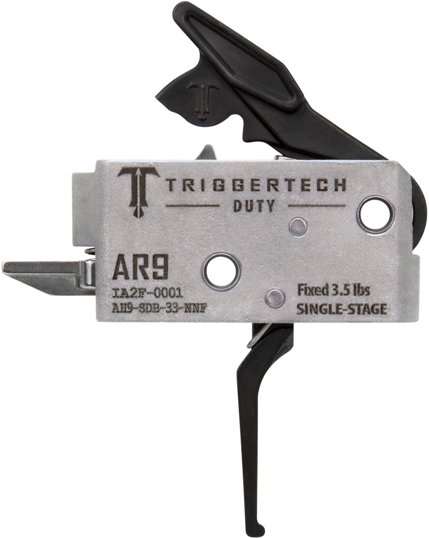 TriggerTech AR-9 Duty Flat Trigger Single-Stage 3.5 lbs Draw Weight