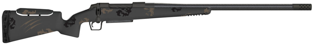 Fierce Firearms Rival XP 7mm PRC 22" Carbon Fiber Rifle, Midnight Bronze Titanium Receiver, Trophy Camo Stock