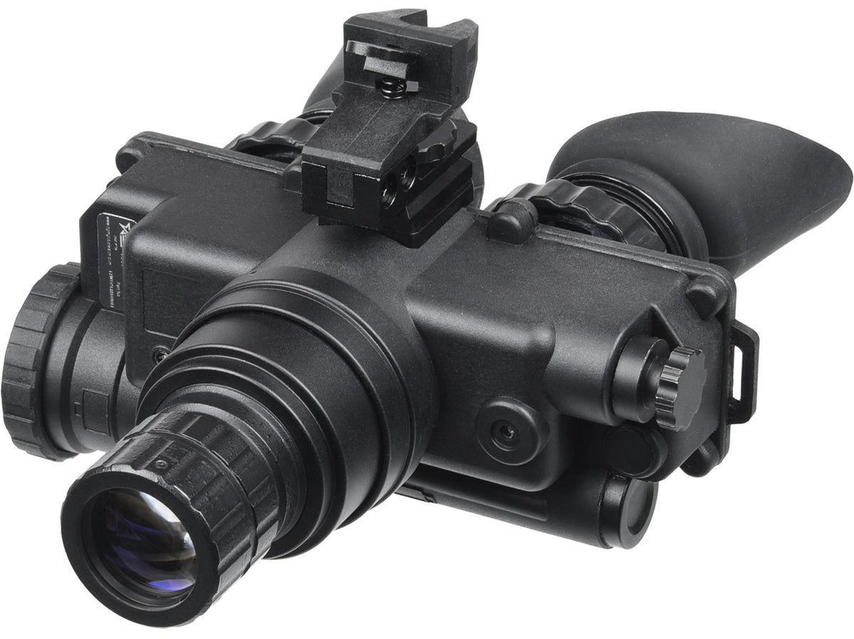 AGM Wolf-7 PRO NL1 Night Vision Goggle System 1x 27mm Gen 2+ Level 1 Green Filter Black
