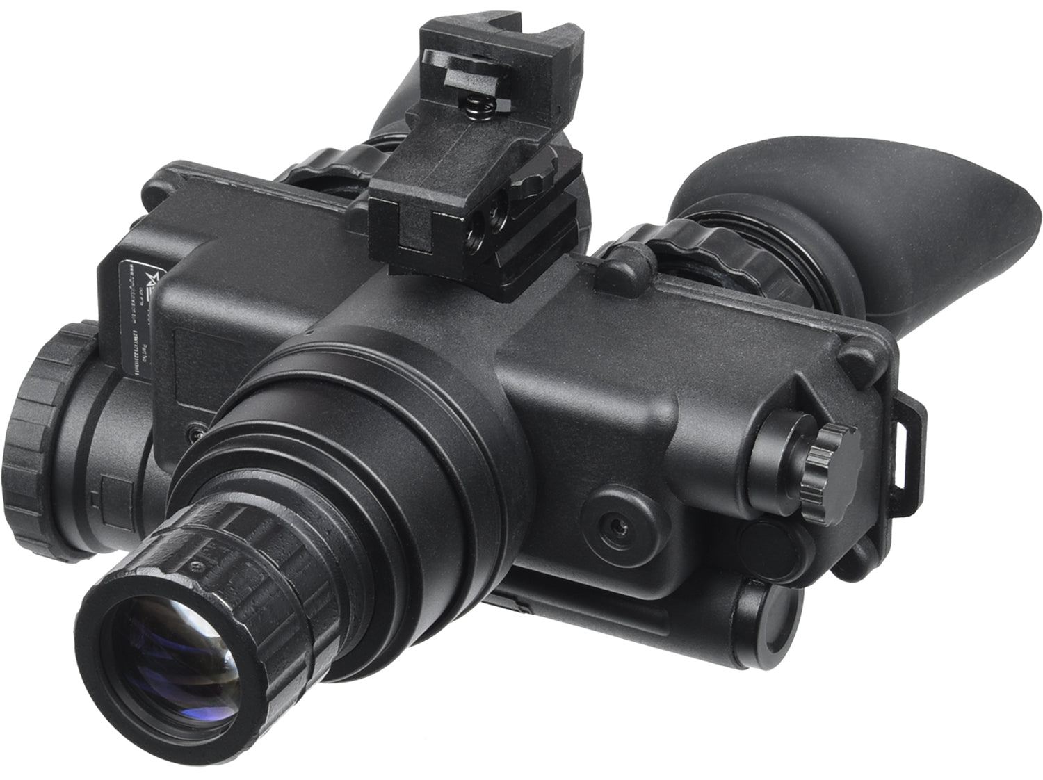 AGM Wolf-7 PRO NL1 Night Vision Goggle System 1x 27mm Gen 2+ Level 1 Green Filter Black