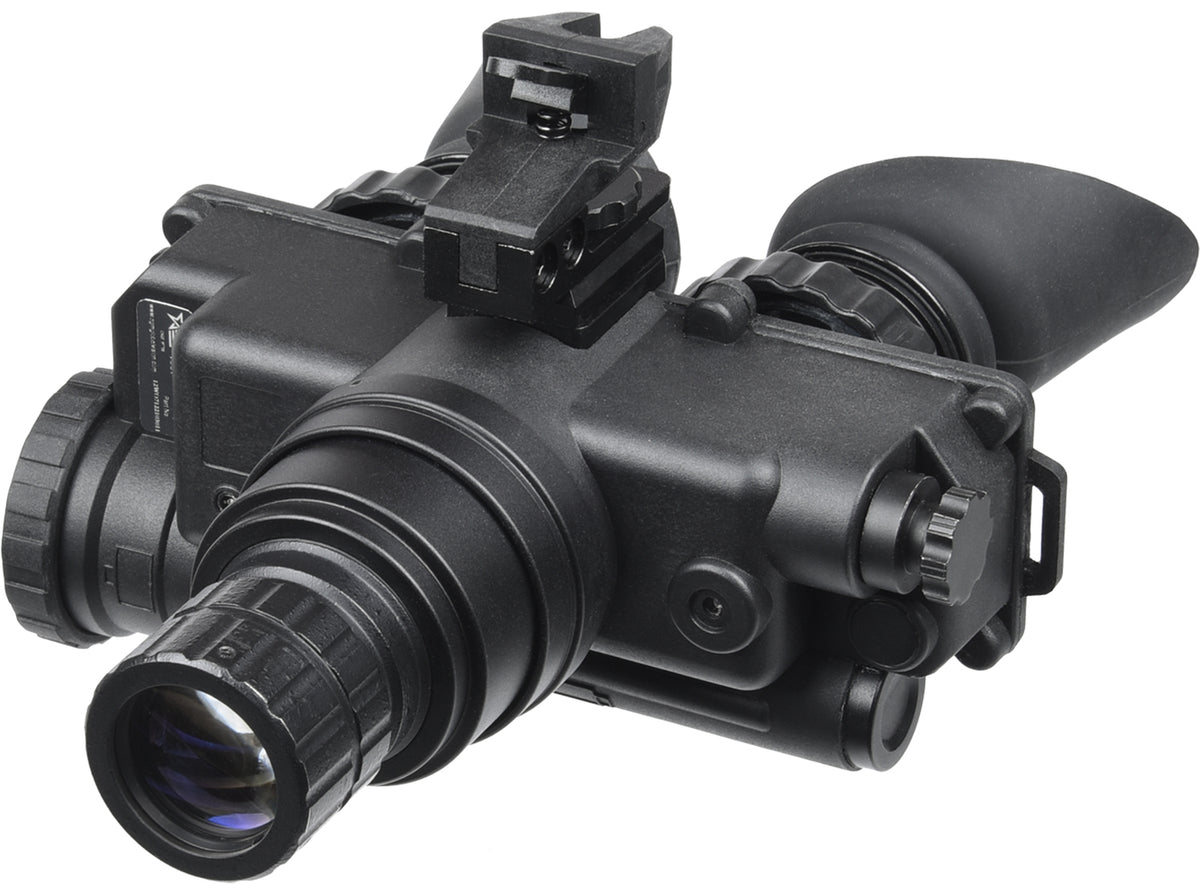 AGM Wolf-7 PRO NW1 Night Vision Goggle System 1x 27mm Gen 2+ Level 1 White Filter Black