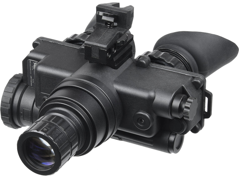 AGM Wolf-7 PRO NW1 Night Vision Goggle System 1x 27mm Gen 2+ Level 1 White Filter Black