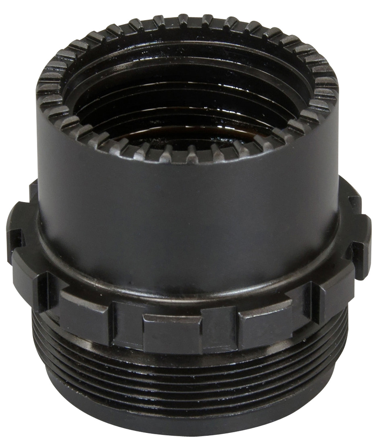 Yankee Hill 3060 Phantom Quick Disconnect Adapter 1-3/8"-24 tpi Stainless Steel Black