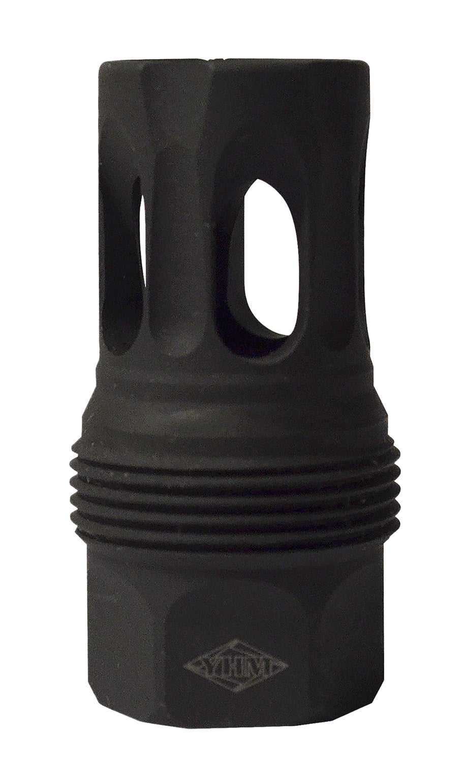 YHM 444524 sRx Quick Detach Flash Hider Short Black Phosphate Steel with 5/8"-24 TPI Thread
