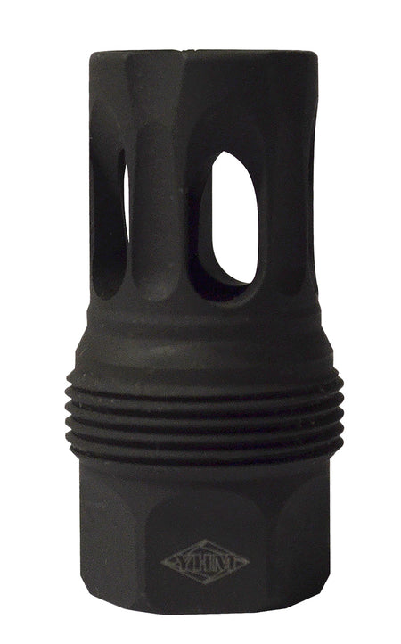 YHM 444532 sRx Quick Detach Flash Hider Short Black Phosphate Steel with 5/8"-32 TPI Thread