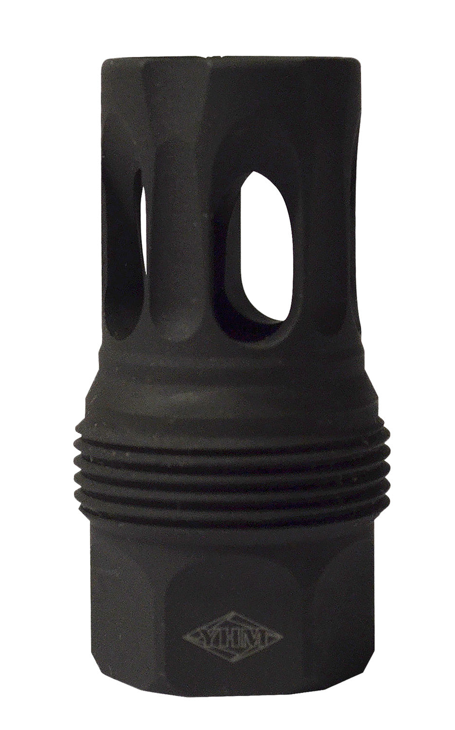 YHM 444532 sRx Quick Detach Flash Hider Short Black Phosphate Steel with 5/8"-32 TPI Thread