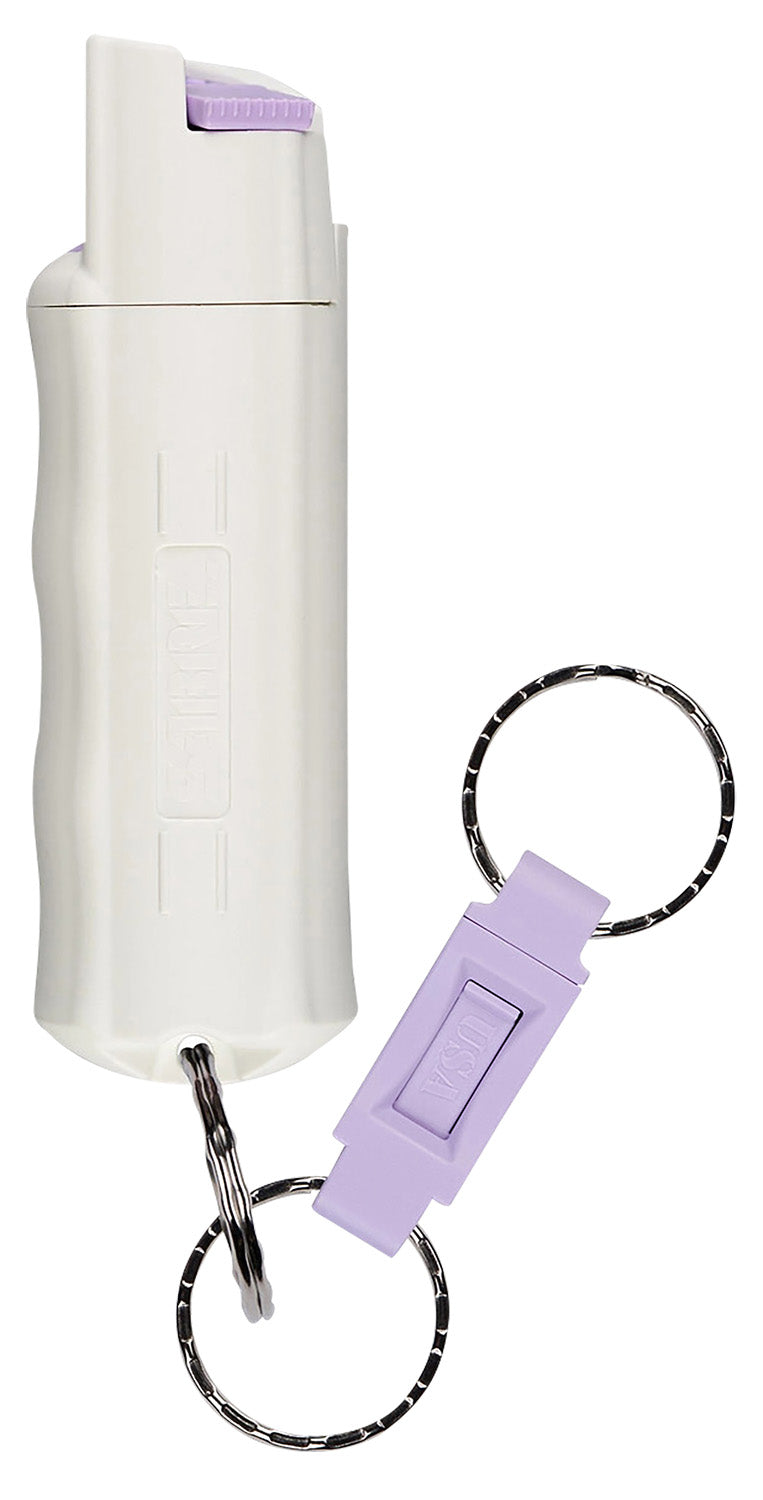 Sabre HC14GL02 Pepper Spray White Glow-in-the-Dark Hard Case 10ft Range 25 Bursts Key Ring