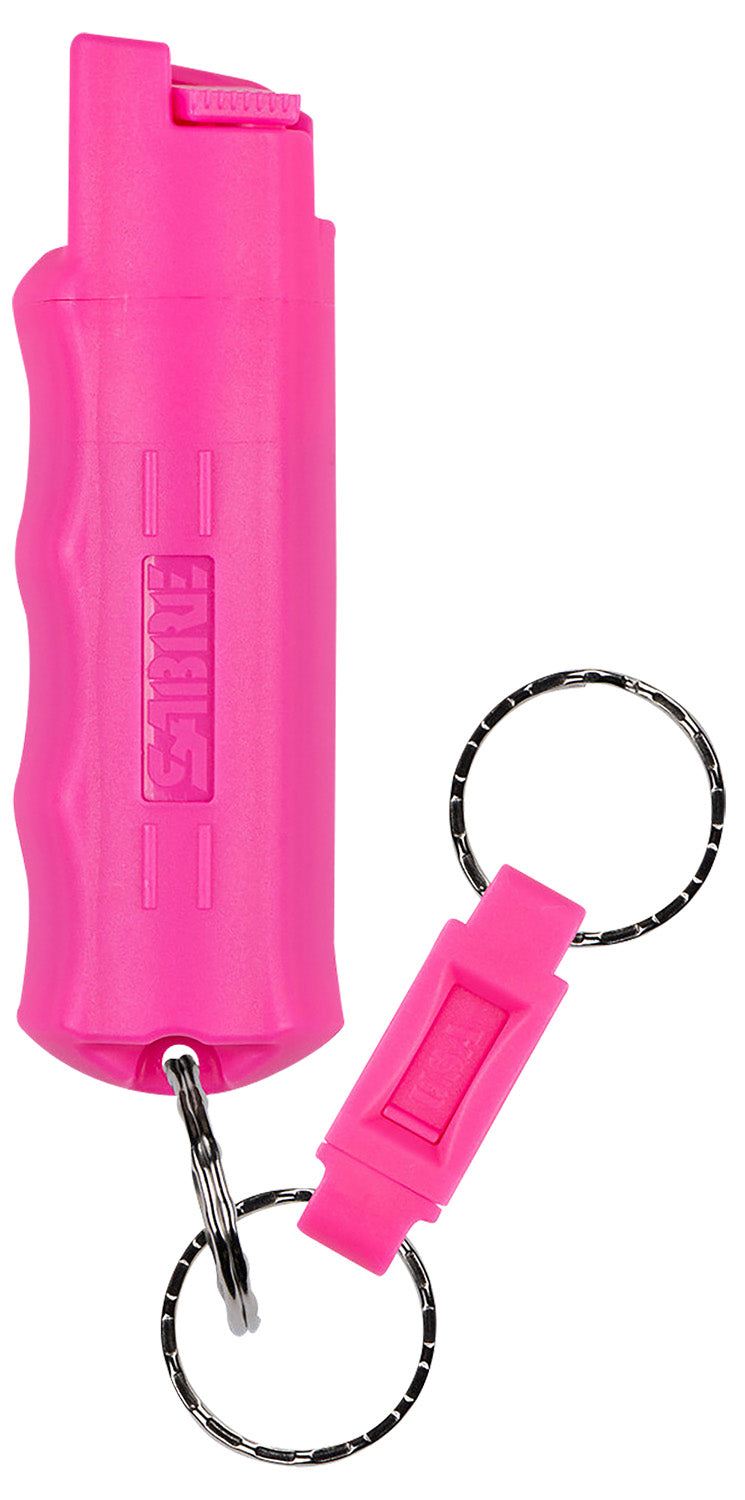 Sabre HCNBCF02 Pepper Spray Pink Hard Case 10ft Range 25 Bursts Ergonomic Finger Grip