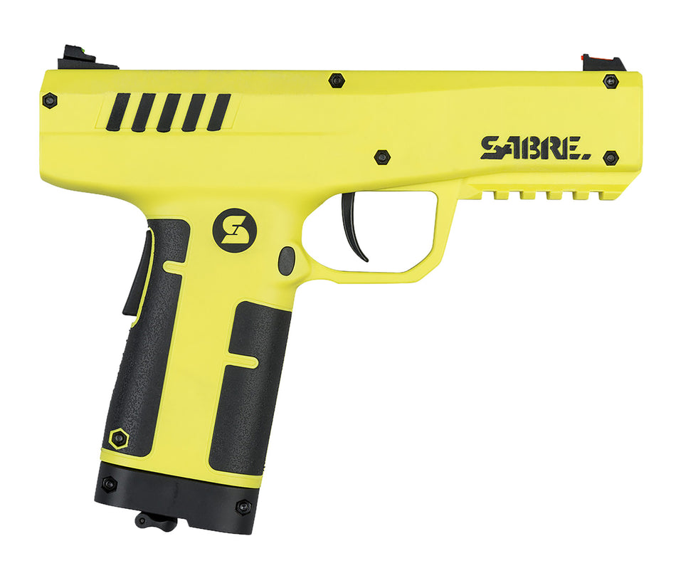 Sabre SLP1C Pepper Projectile Launcher Compact Black/Yellow 175ft Effective Range