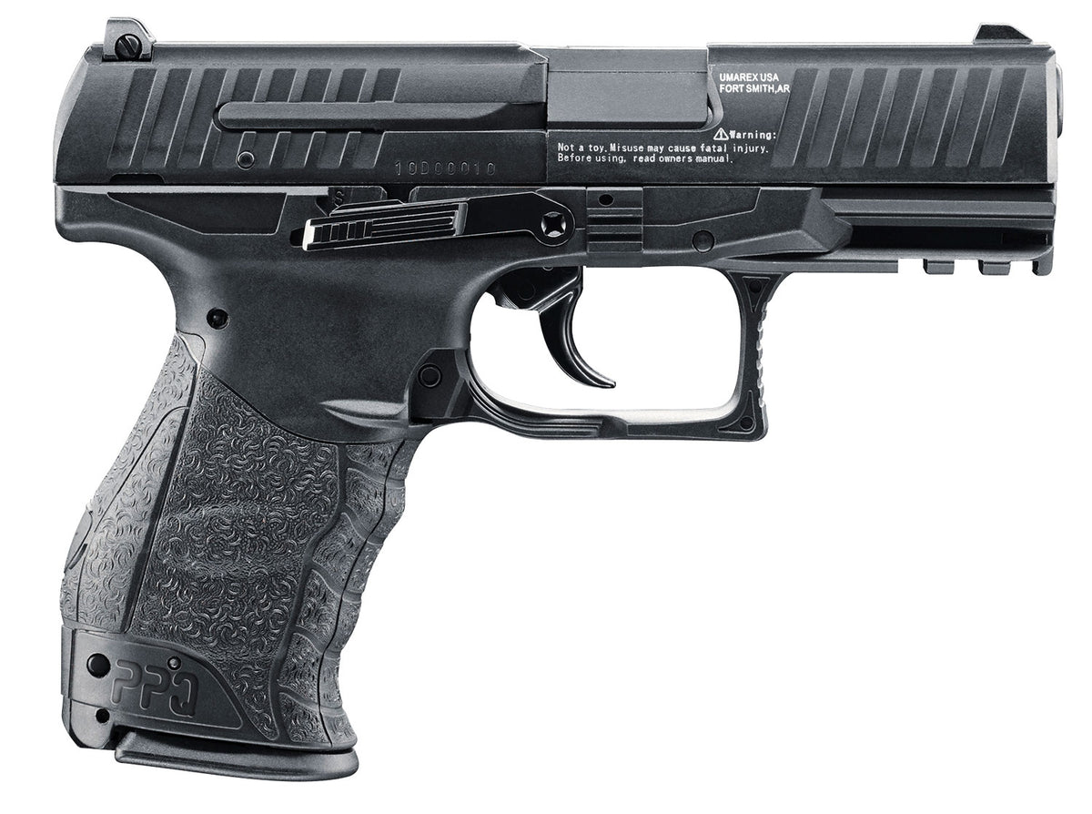 Umarex 2256010 Walther PPQ CO2-Powered .177 Pellet BB Pistol 8 Round Single Action