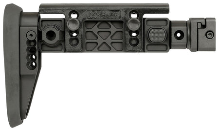 Midwest Industries MIAKALPHAFS AK-Platform Alpha Folding Stock Black Polymer Adjustable Cheekrest 1913 Rail Adapter
