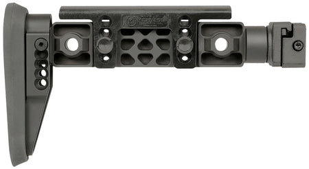 Midwest Industries MIALPHAFBSF Alpha Side Folding Fixed Beam Stock Black Polymer Adjustable Cheekrest Picatinny Rail