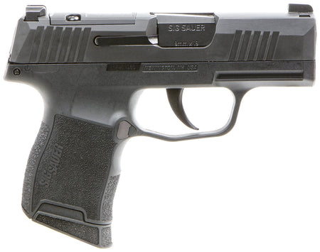 Sig Sauer, P365, Striker Fired, Semi-automatic, Polymer Frame Pistol, Sub-Compact, 9MM, 3.1" Barrel, Nitron Finish, Black, XRAY3 Day/Night Sights, 2 Magazines, 1 Flush Fit 10 Round Magazine and 1 Extended 10 Round Magazine