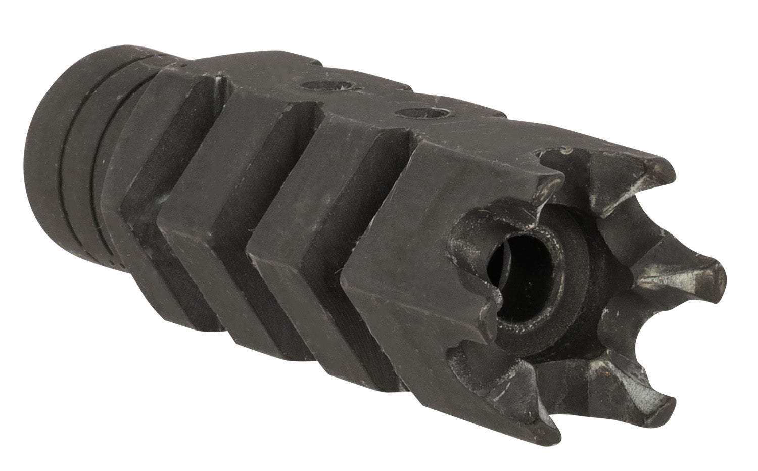 ATI A5102251 Shark Muzzle Brake .223/5.56 Cal AR-15 1/2-28 Thread Black Oxide Steel