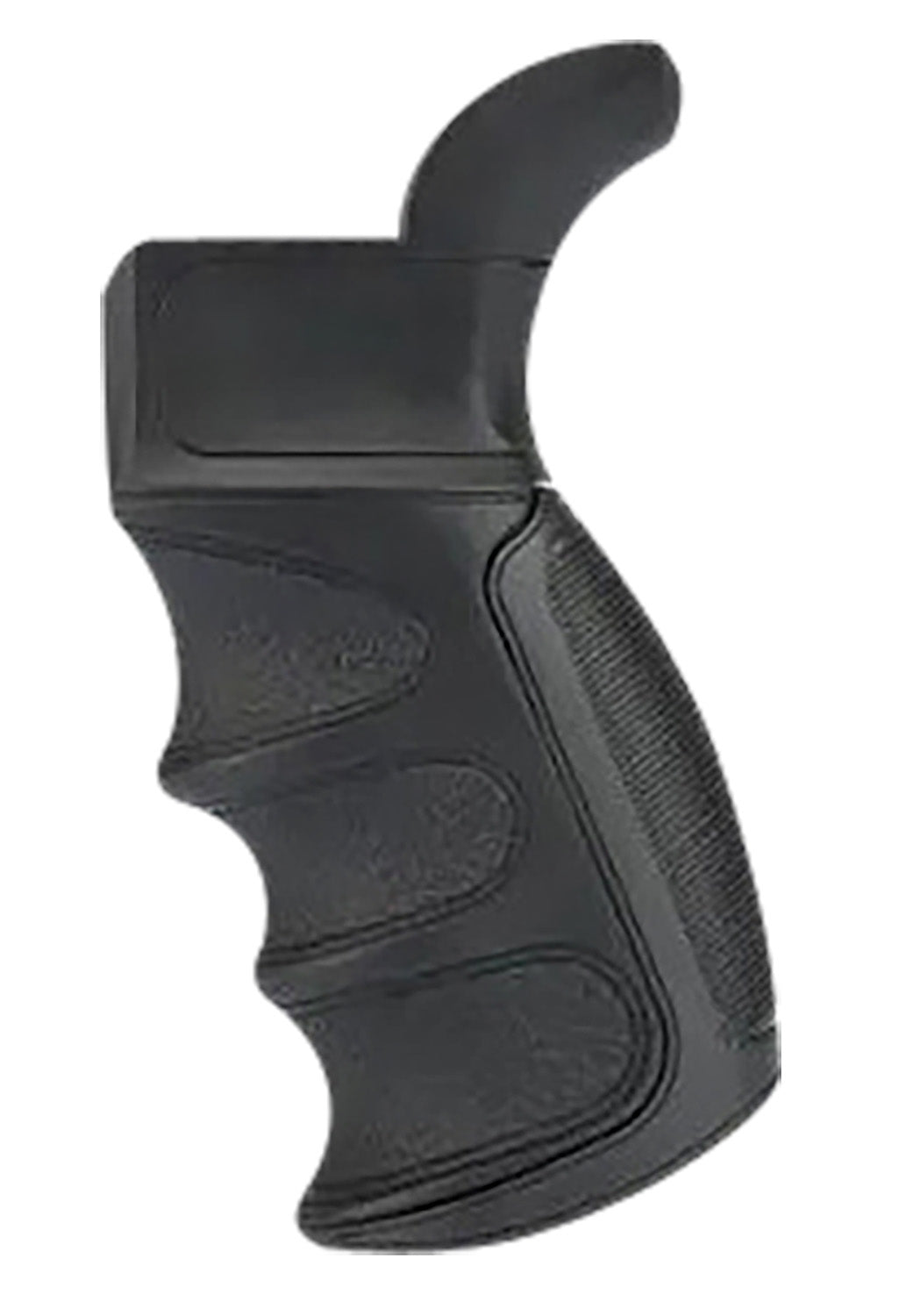 ATI Outdoors A5102347 X1 Black Rubber Pistol Grip Finger Grooves Recoil Absorbing AR Platform
