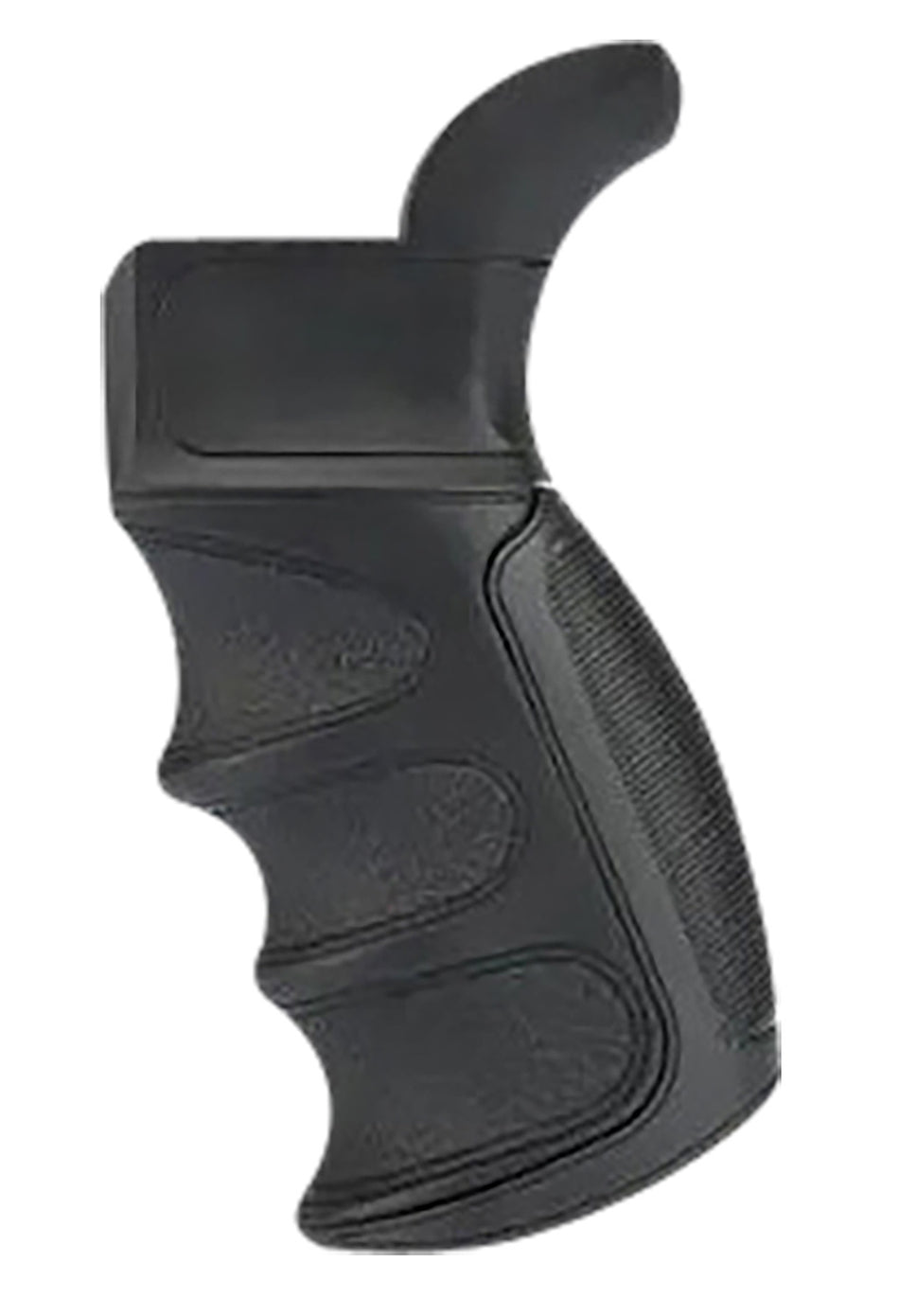 ATI Outdoors A5102347 X1 Black Rubber Pistol Grip Finger Grooves Recoil Absorbing AR Platform