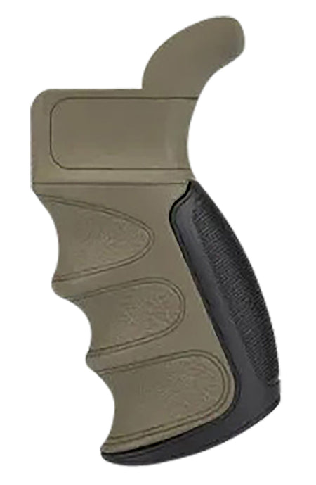 ATI Outdoors A5202347 X1 FDE Rubber Pistol Grip Finger Grooves Recoil Absorbing AR Platform