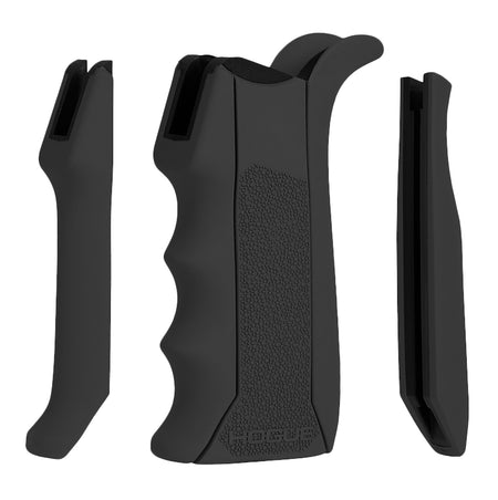 Hogue 13040 AR-15/M16 Modular OverMolded Rubber Pistol Grip Black with Finger Grooves