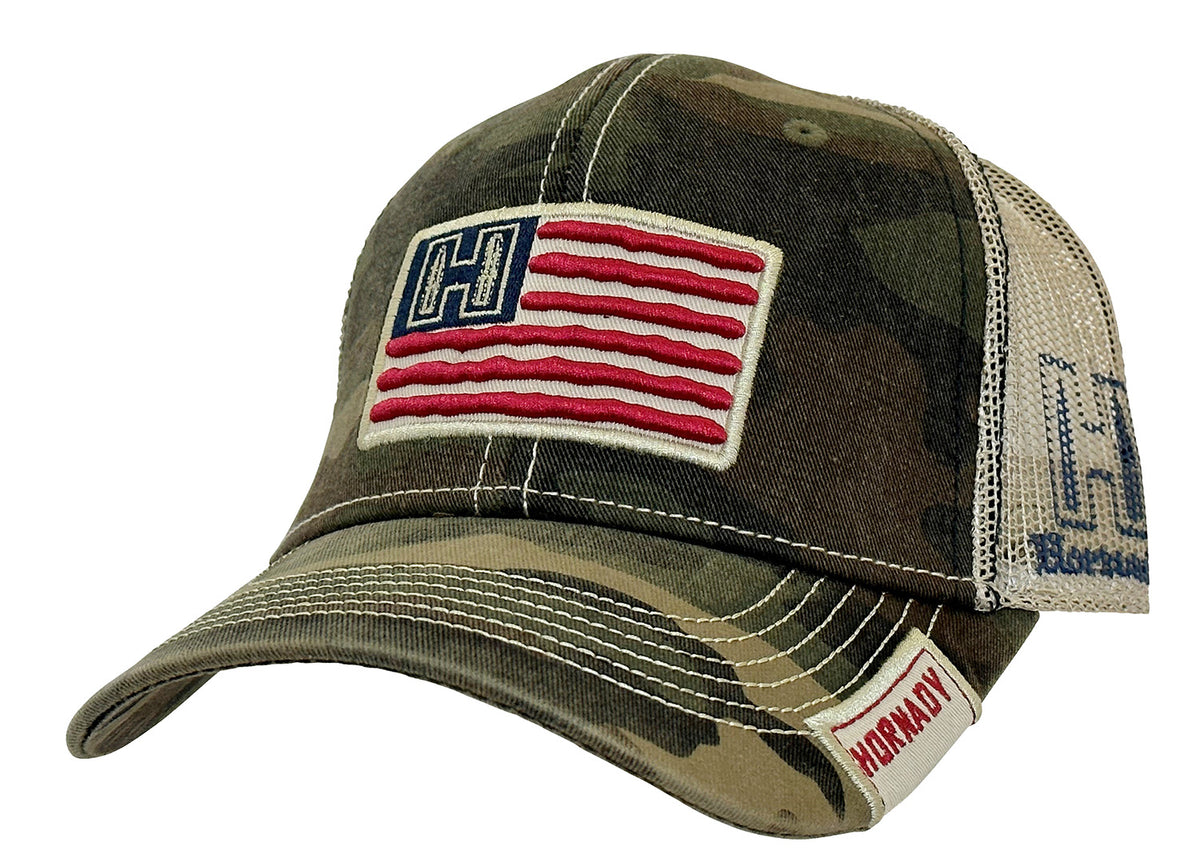 Hornady Gear 10090 Camo American Flag Emblem Patch