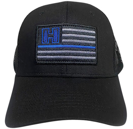 Hornady Gear 10160 Blue Line Black American Flag Emblem Patch