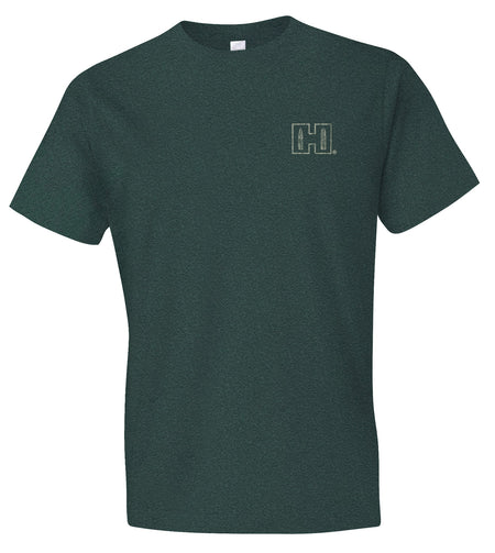 Hornady Gear 31795 Double Rocker Semi-Fitted Tee Olive Heather Short Sleeve 2XL