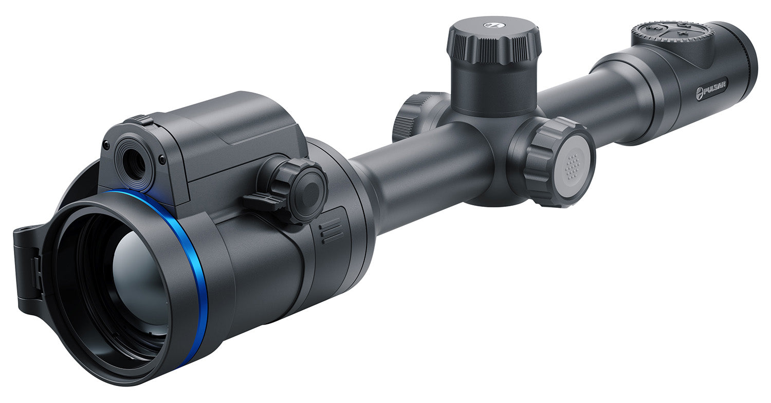 Pulsar Thermion Duo DXP55 Thermal Rifle Scope Black Anodized 2-16x 50mm Thermal 4-32x Digital Multi Reticle 640x480