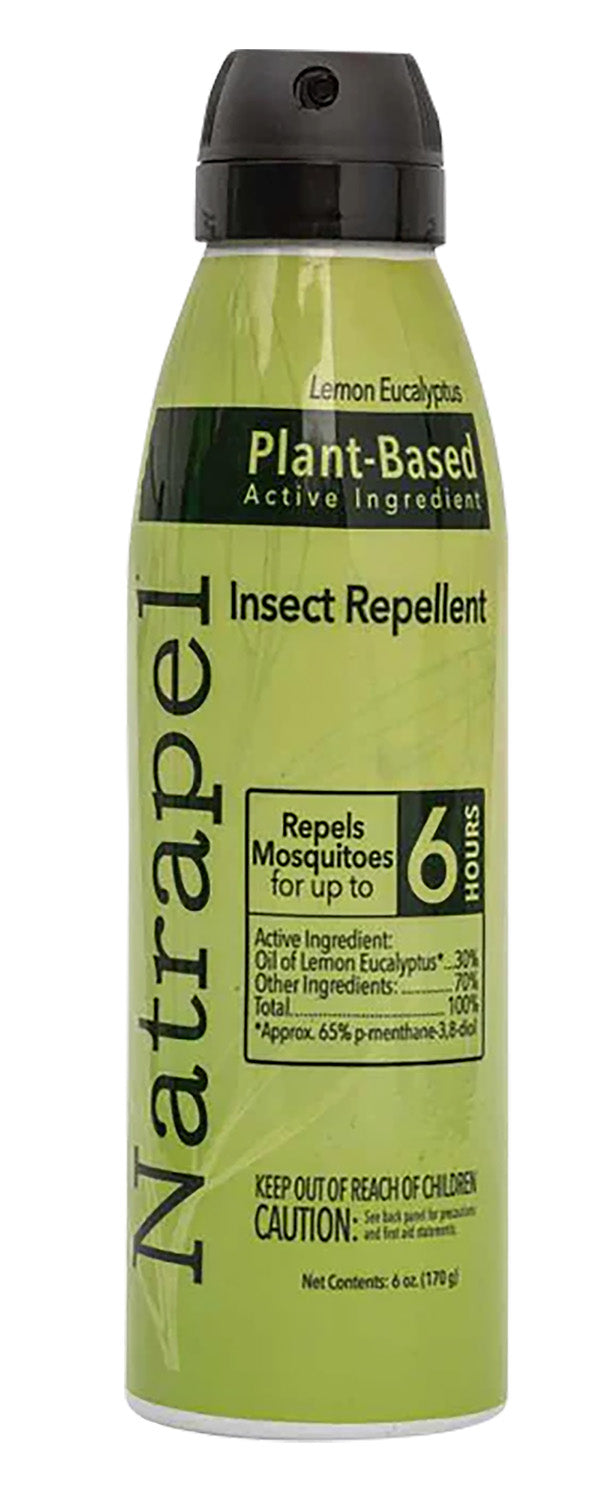 Natrapel Lemon Eucalyptus Bug Spray 6 oz Aerosol Tick and Mosquito Repellent 6hr DEET-Free
