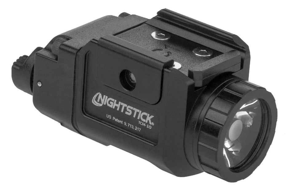 Nightstick TCM10 650 Lumen Compact Weapon Light Black Anodized with Modular Rail Inserts