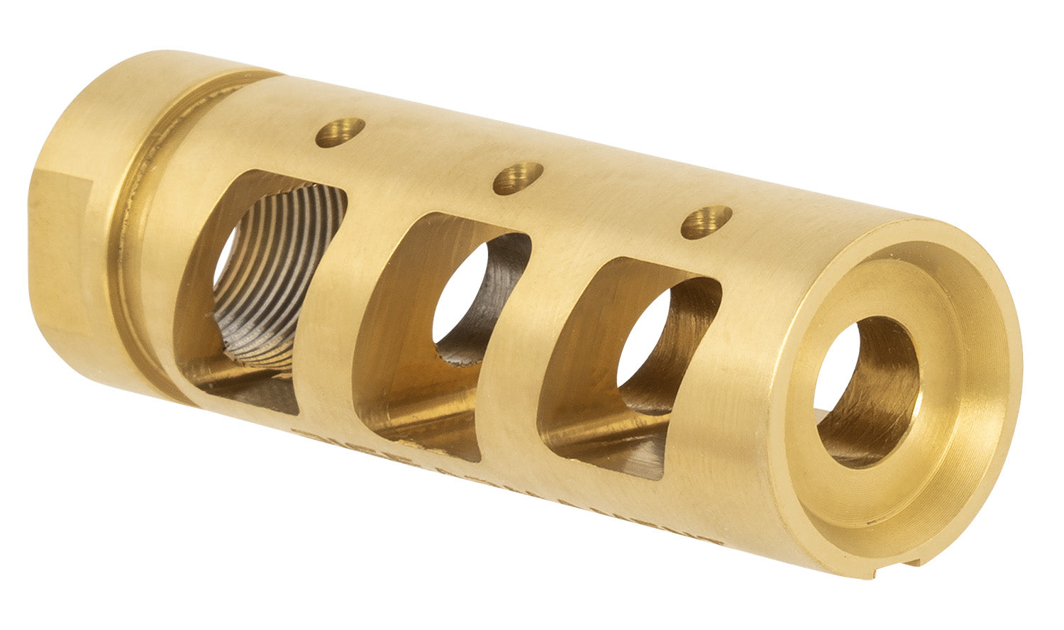 RISE Armament RA-701 30 Cal Gold Nitride Titanium Compensator 5/8-24 Thread Pitch for AR-10