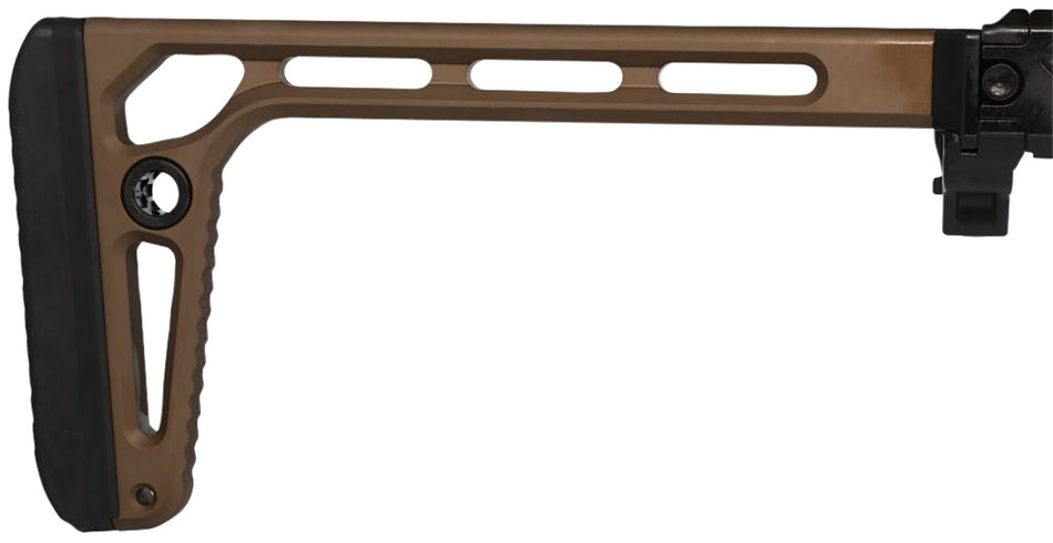 Sig Sauer Minimalist Plus Coyote Brown Aluminum Folding Stock Fits MCX MPX 9" OAL 1913 Interface