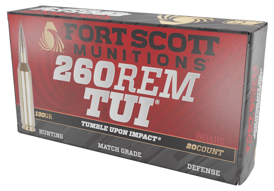 Fort Scott Munitions .260 Remington 260130SCV2 Tumble Upon Impact (TUI) Solid Copper Spun CS 130 Grain