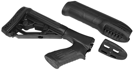 Adaptive Tactical EX Performance Stock & Forend Fits Remington 870 12 Gauge Black Polymer AT02000