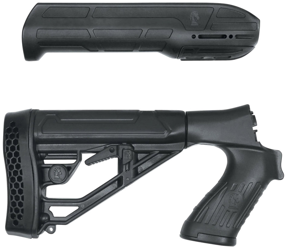 Adaptive Tactical EX Performance Stock & Forend Kit Fits Mossberg 500 590 Maverick 88 12G Black AT02006