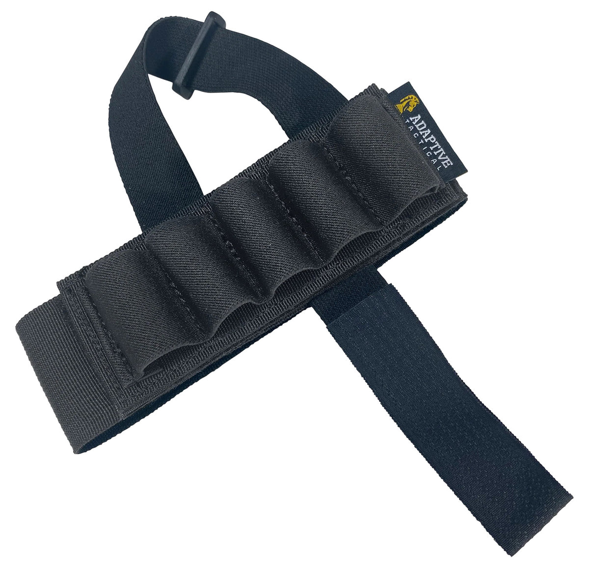 Adaptive Tactical 5-Round Stock Shell Carrier Removable Nylon Non-Slip Loops Adjustable Black