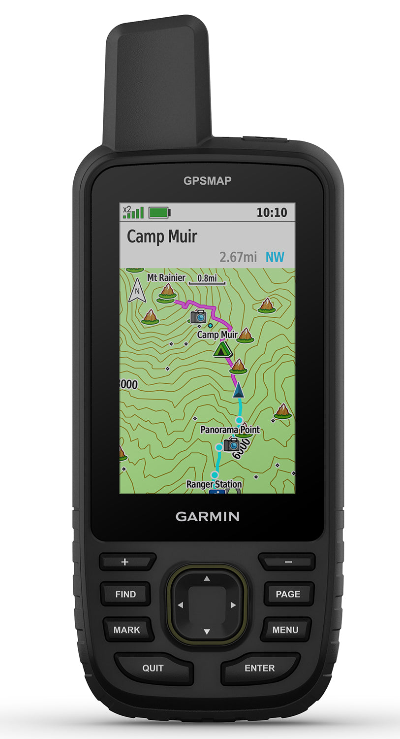 Garmin GPSMAP 67 Outdoor GPS Navigator Black 3" Transflective Display 32GB MicroSD Preloaded Maps