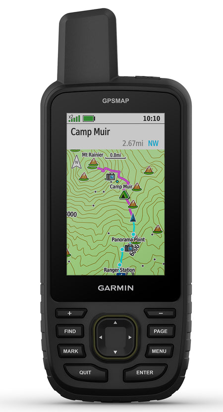 Garmin GPSMAP 67 Outdoor GPS Navigator Black 3" Transflective Display 32GB MicroSD Preloaded Maps