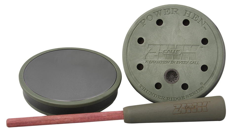 Zink Thunder Ridge ZNKZNK303 Friction Turkey Pot Call Green/Purple with Purple Heart Striker