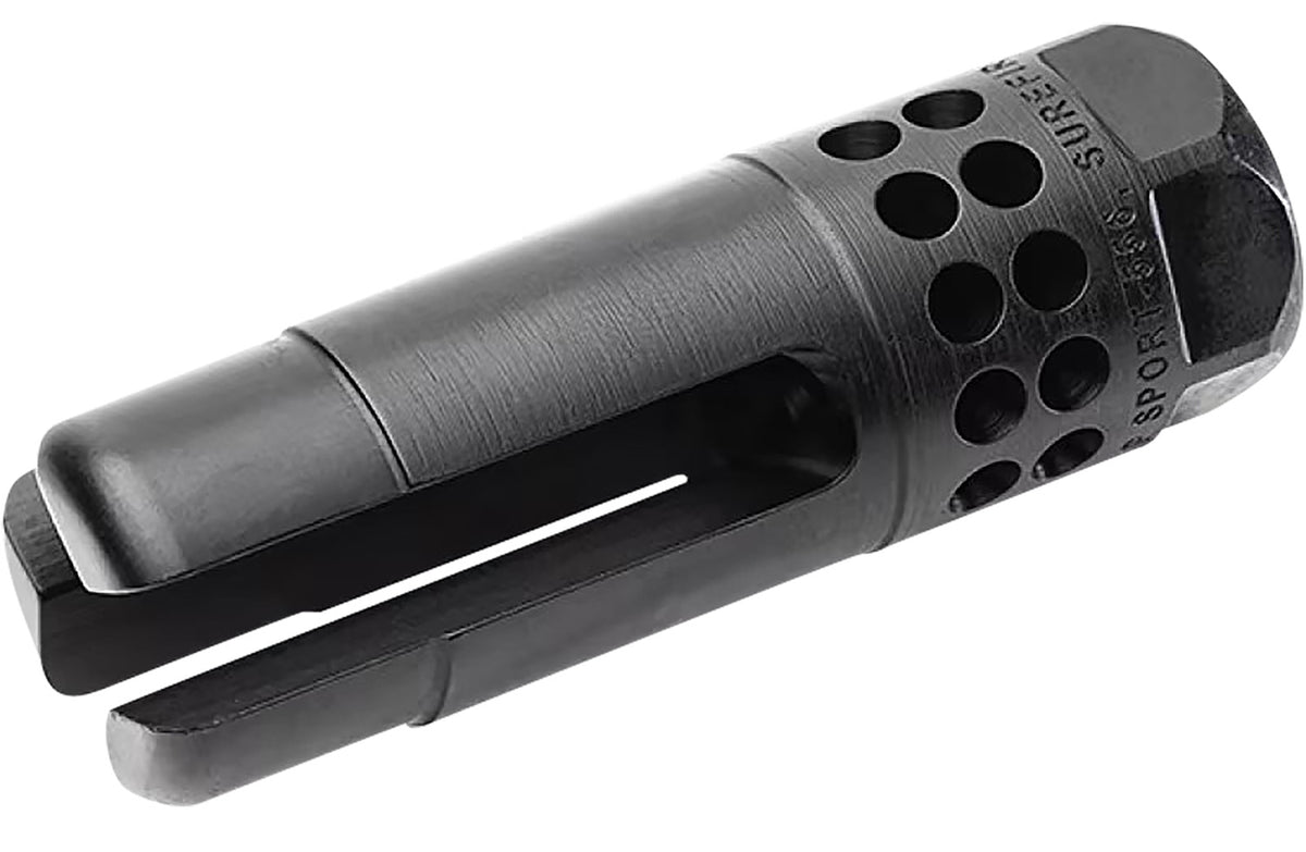 SureFire Warcomp Sport 30 Cal Open Tine Flash Hider for AR/M4, 7.62mm, 5/8"-24 Threads