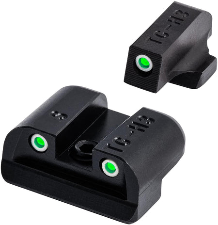 TruGlo Tritium Night Sight Set Green Front & Rear Swiss Tritium Assembled in USA