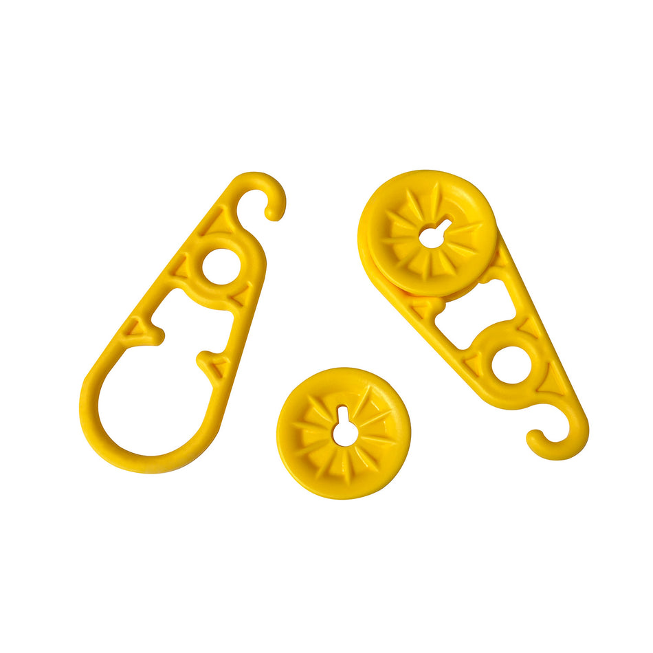 AccuSharp 1007C Yellow Super Snaps Tarp Clip and Grommet Replacements 8.80" - 15 Pack