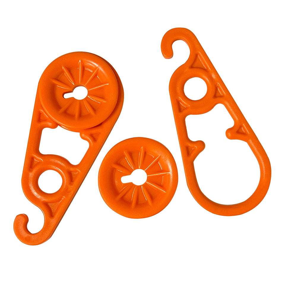 AccuSharp 1008C Orange Super Snaps XL Tarp Clip and Grommet Replacements 7.80" - 15 Pack