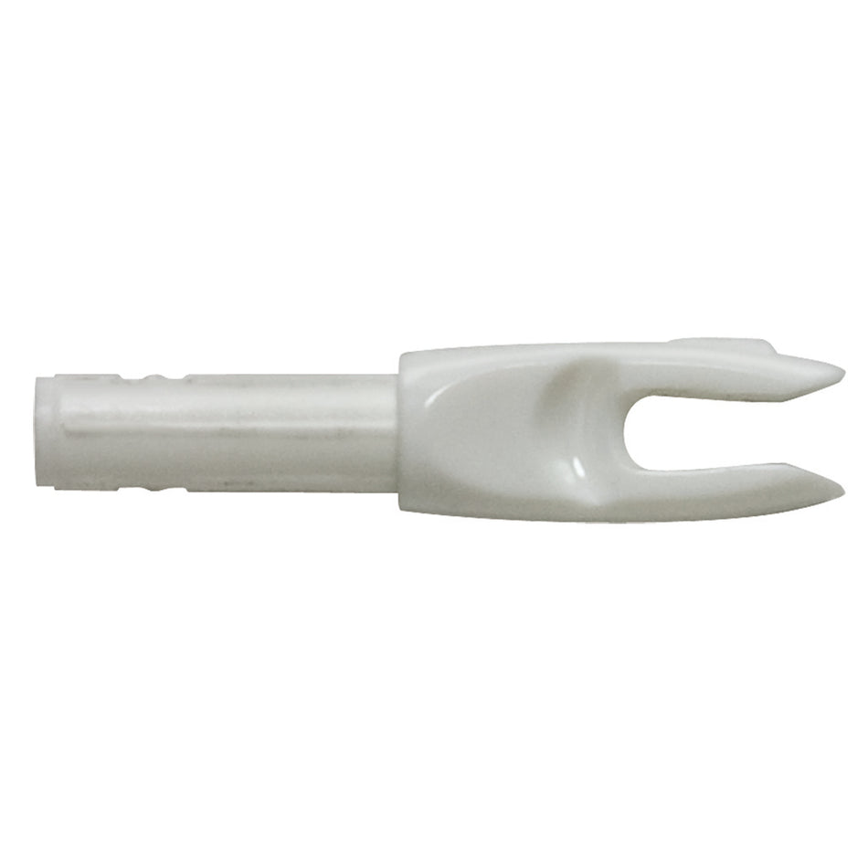 Easton 4mm White G Nocks Large Groove, 100 pk.