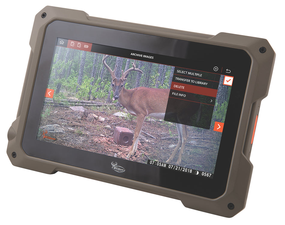 Wildgame Innovations Trail Pad Tablet Brown 7" HD Touchscreen Dual SD Card Viewer 32GB Each