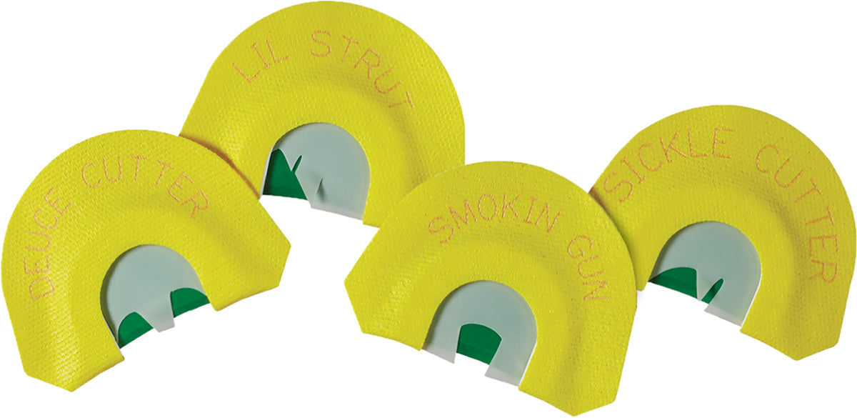 HS Strut Premium Flex 4 Turkey Diaphragm Call Combo Pack Infinity Latex Yellow